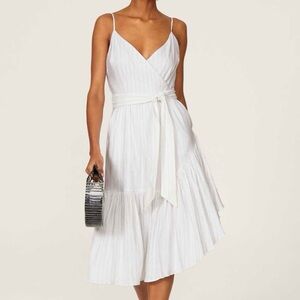 Marissa‎ Webb x RTR Stripe Surplice
Sleeveless Linen Blend Dress Size 12